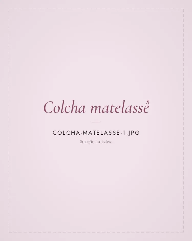 Colcha matelassê