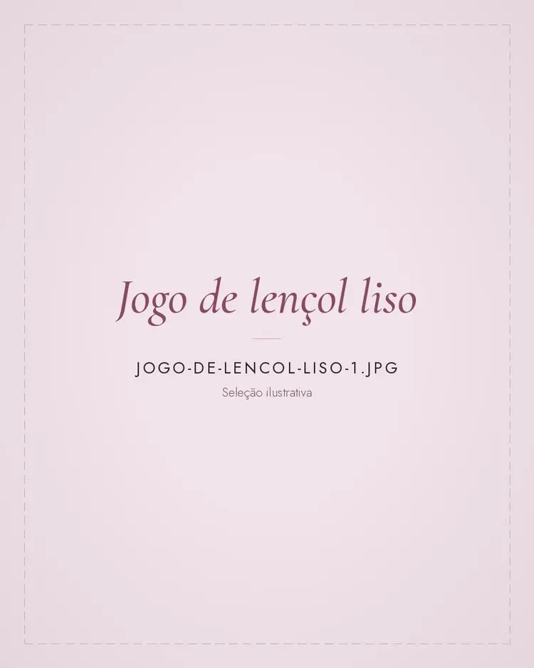 Jogo de lençol liso